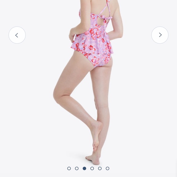 NWT Draper James Peplum Tankini & Bikini Bottom in Floral Scallop - Picture 6 of 6
